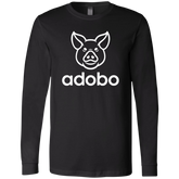 Adobo Pig Head Mens Jersey Long Sleeve T-Shirt